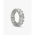 冰糖全鑽戒指（寬版） EMERALD CUT PAVE RING