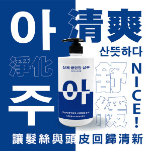 阿啾奈 清爽淨化洗髮露 아주 NICE -1000ML