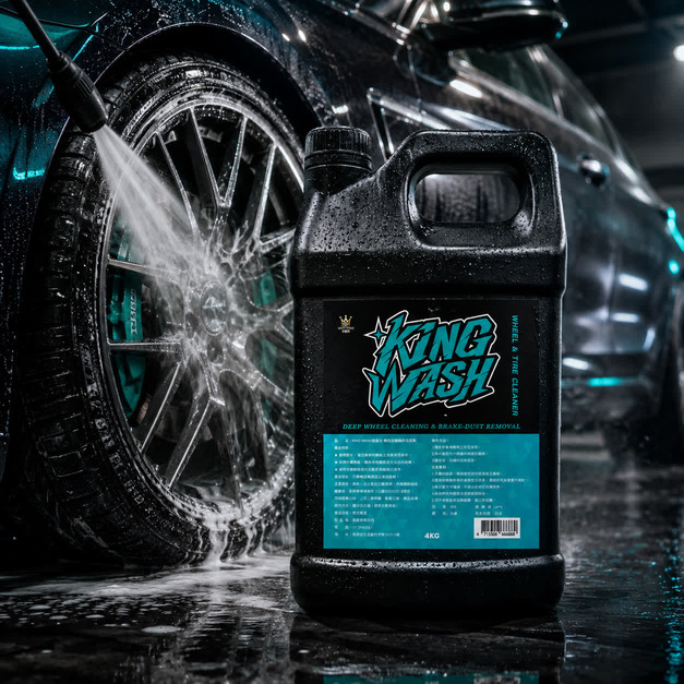 KING WASH 輪胎鋁圈鹼性清潔劑 4KG
