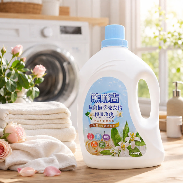 3.5L熊麻吉清澄玫瑰洗衣精 4入/箱