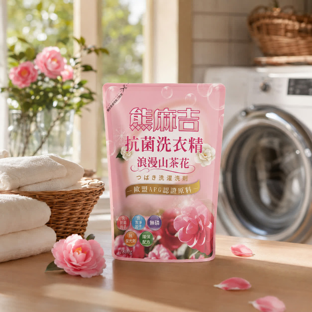 2L熊麻吉浪漫山茶花洗衣精補充包 8入/箱