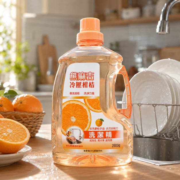 2.8L熊麻吉柑橘洗碗精 4入/箱