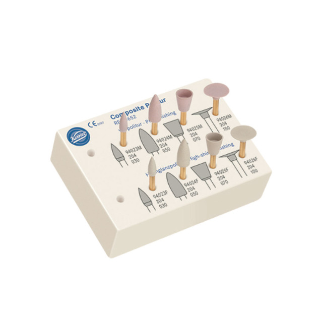 4652 Polishers interspersed with diamond grit for composite二步驟複合樹脂拋光器械組#4652(牙展限定)