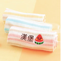 MIT姓名手帕紗布巾【小西瓜款】一組3入
