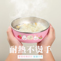 客製化繽紛三色碗 兔兔蔬果店【草莓兔+櫻桃兔】矽膠碗蓋_10
