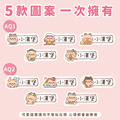 ◆耐高溫◆姓名貼【可愛豬年AQ1~AQ2】小巧橫式 150入_6