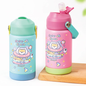 孩提 吸管式兒童專用保溫瓶【星際冒險】