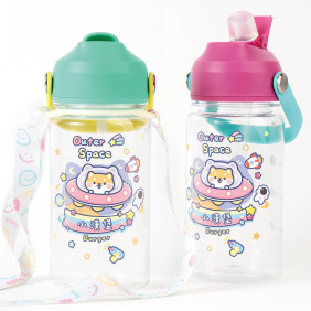 Tritan吸管式兒童水壺【星際冒險】客製化禮物