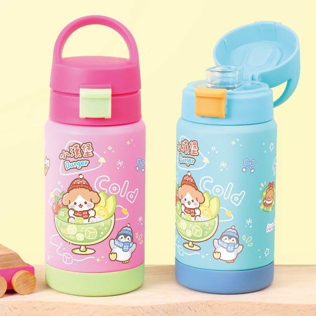 孩提 直飲式兒童專用保溫瓶【環繞系列-雪Q冰樂園】