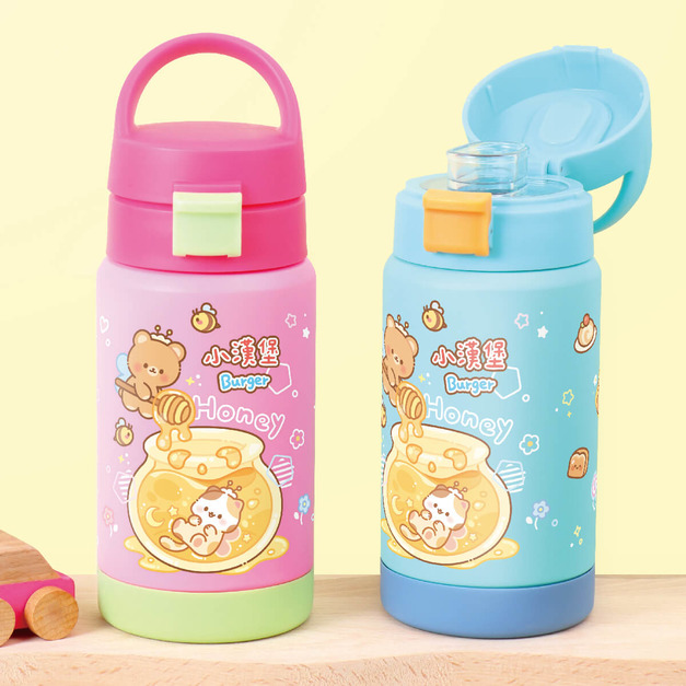 孩提 直飲式兒童專用保溫瓶【環繞系列-甜甜蜂蜜熊】
