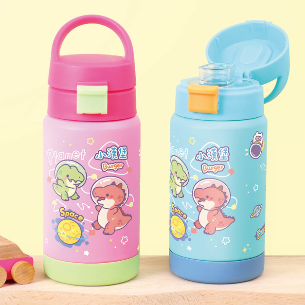 孩提 直飲式兒童專用保溫瓶【環繞系列-萌龍太空記】
