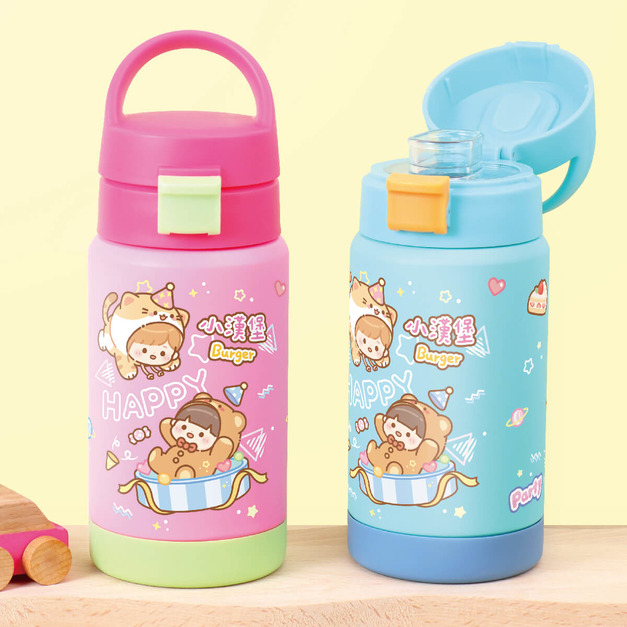 孩提 直飲式兒童專用保溫瓶【環繞系列-童趣派對日】