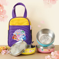 客製化三色碗+碗袋 獨家聯名救援小英雄【糖果機器人】(不鏽鋼碗蓋)