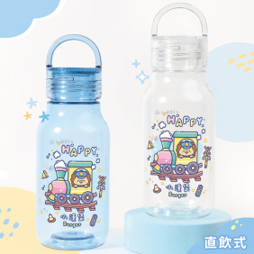 Tritan輕巧圓提水壺【歡樂小火車】客製化禮物