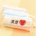 MIT姓名手帕紗布巾【愛心款】一組3入