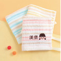 MIT姓名手帕紗布巾【辮子女孩】一組3入_1