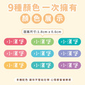 高級防水姓名貼【迷你貼】繽紛系列 378入_4