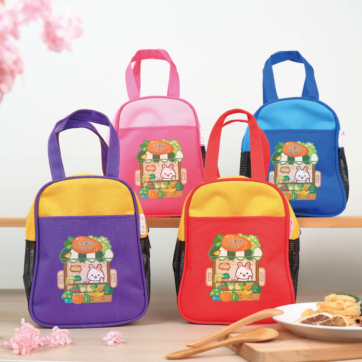 客製化三色碗袋 【兔兔蔬果店】