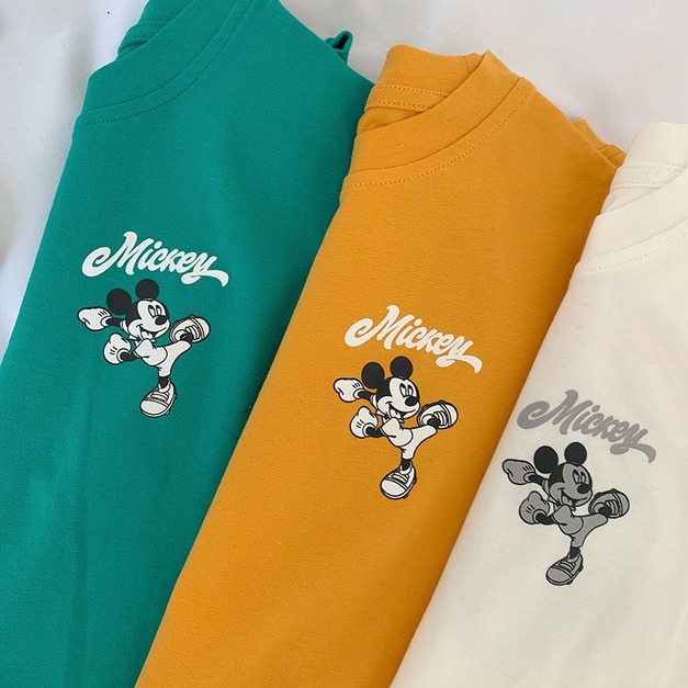 米奇圓領純棉T恤