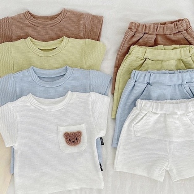 ins風簡約小熊套裝