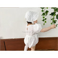 浪漫甜美公主泡泡袖包屁衣(附帽子)_2