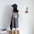 韓版運動風長版上衣洋裝_3