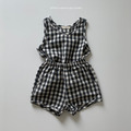 Gou 寶寶款清新格紋背心上衣+短褲套裝_2