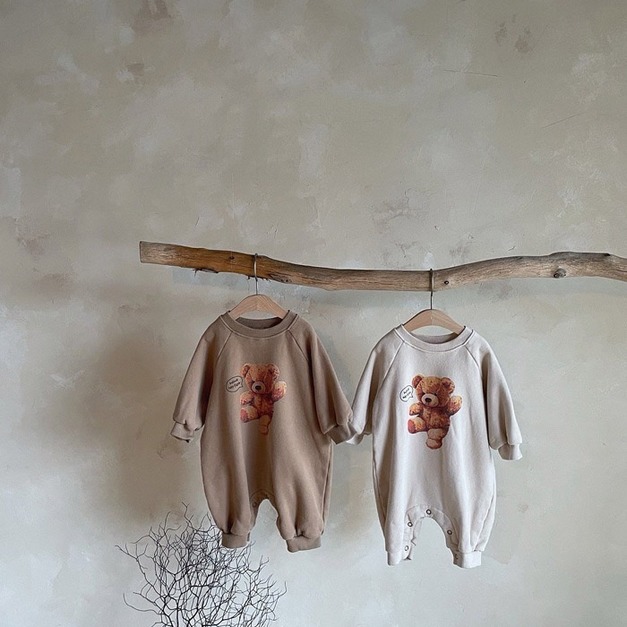 『秋冬款』AW13. 大熊熊長袖包屁衣