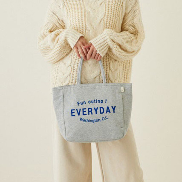 Rootote | 棉質字母質感托特包 (2色)