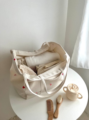 to you | 韓國製・Heart you大容量帆布包(兩色) *經典人氣