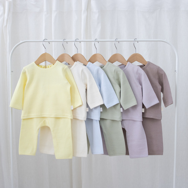 【預購】PUPO｜日本製・莫蘭迪色鬆軟長袖睡衣 (4色) 70-100cm  *小店長清單