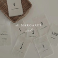 【預購】margaret baby | 日本製・成長紀念掛布+月齡布卡_for baby SET