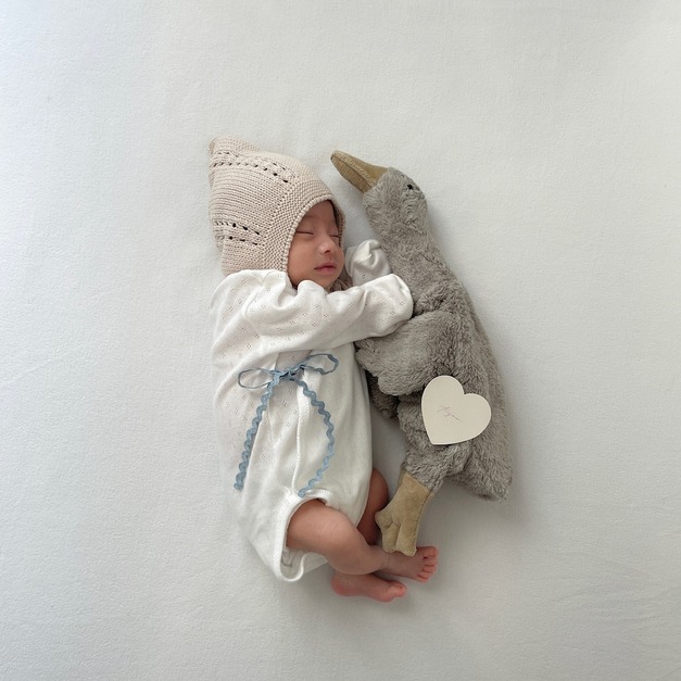 【預購】to you | 韓國製・新生兒開襟包屁衣_波浪緞帶 (0-5M) *hot!! 