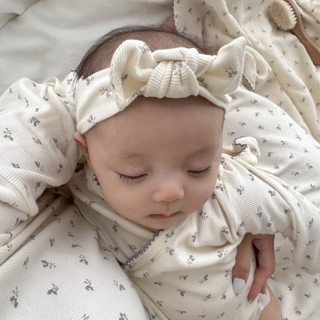 【預購】to you | 韓國製・寶寶髮帶_藍莓小花 *new!