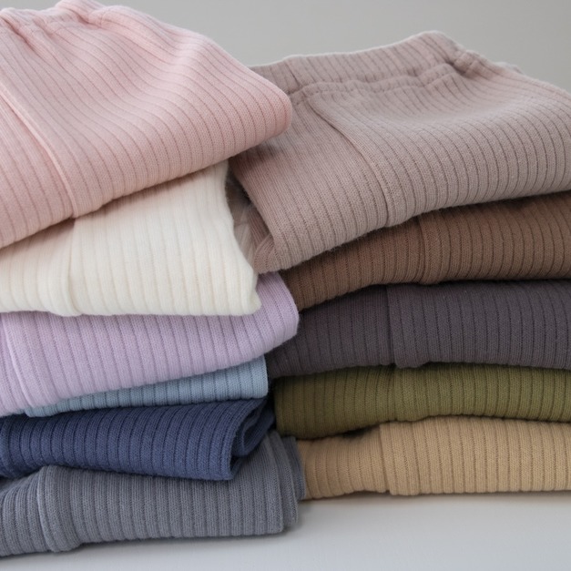 【預購】PUPO｜日本製・每天都穿的坑條長褲 (7色) 70-100cm *新色上市