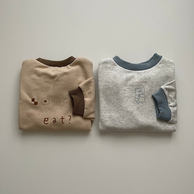 【預購】ammu | eat me 撞色衛衣(棕) 