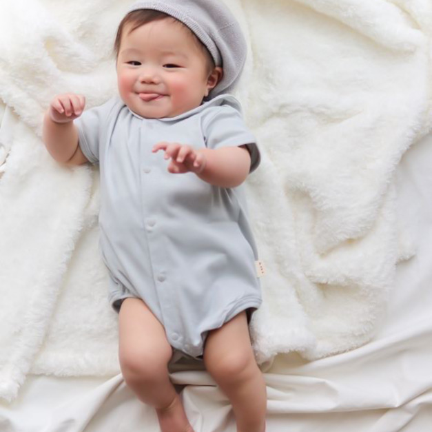 【預購】PUPO｜日本製 ・水手領開襟包屁衣(3色) 60-70/80cm 