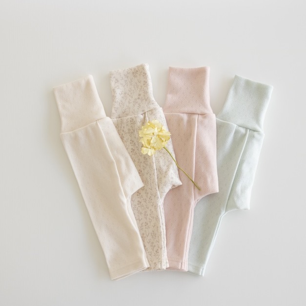 【預購】PUPO | 日本製・緹花洞洞護肚寶寶褲 (4色) 50-70cm *new!!