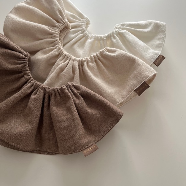 【預購】mimosa | 日本製・360°荷葉邊圍兜 (3色)