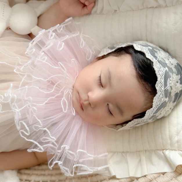 【預購】Irodori | 日本製・swan天鵝薄紗層疊領巾*粉 New!!