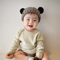 【預購】KANNA | 日本製・萌萌小熊點點羊毛帽