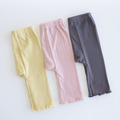【預購】PUPO| 日本製・夏天穿得住8分長褲_木耳邊款(3色) 80-100cm *new!!_8