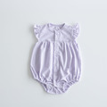【預購】PUPO | 日本製・甜美荷葉邊開襟包屁衣 (3色) 70/80cm_8