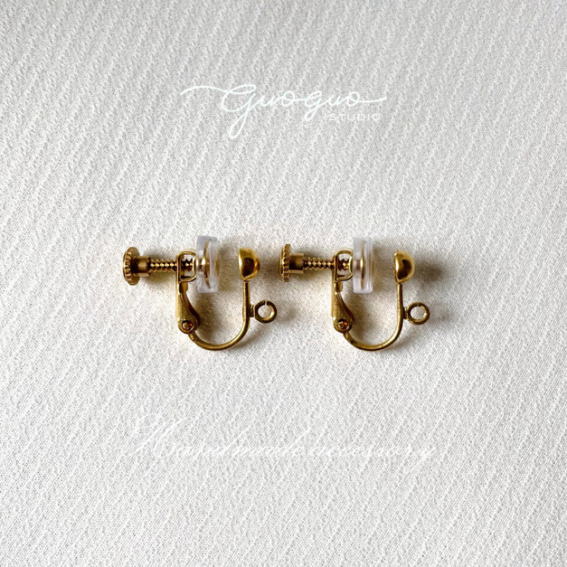 黃銅螺旋耳夾