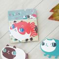 #2 fishcat魚喵明信片組 三入 imaginary friends 暹羅貓