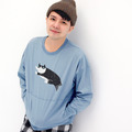 WenWen－中性純棉長袖上衣 賓士貓_1