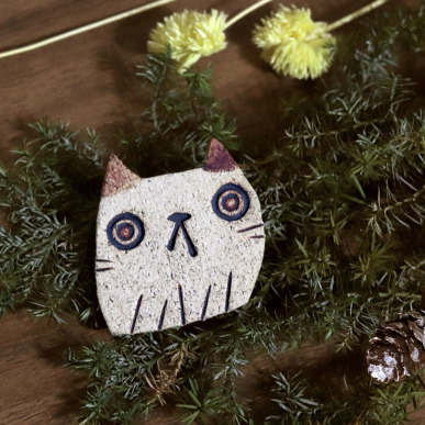 陶別針－方方 (兩種花色)