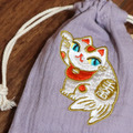 Lucky Cats 藏寶袋 / 小物袋 / 祈福袋 - 薰衣草紫_1