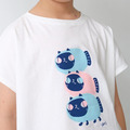 Kids Luna暹羅魚喵 / 兒童純棉T-Shirt 落肩款－男生穿_1