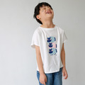 Kids Luna暹羅魚喵 / 兒童純棉T-Shirt 落肩款－男生穿_2
